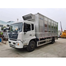 4X2 6 Wheels Box Body Livestock Transport Refrigerated Truck with Ventilation Equipment for Pig Swine Goats Sheep Animal Delive